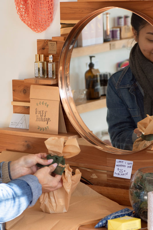 in-store holiday gift wrapping