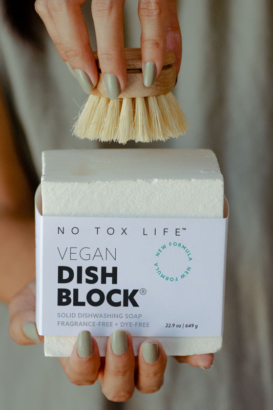 DISH BLOCK® solid dish soap - Huge bar (22.5 oz | 638g) - No Tox Life® - NO TOX LIFE