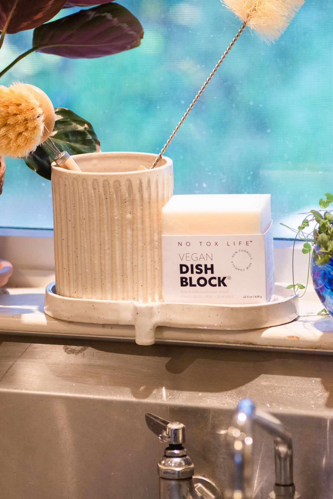 Remake Ceramics custom DISH BLOCK® dish soap and brush holder (and Giveaway)