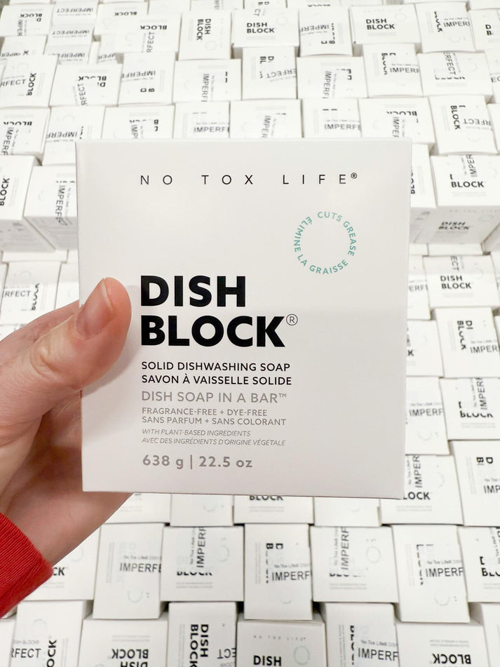DISH BLOCK® solid dish soap - Imperfect bar(s) - No Tox Life® – NO TOX LIFE