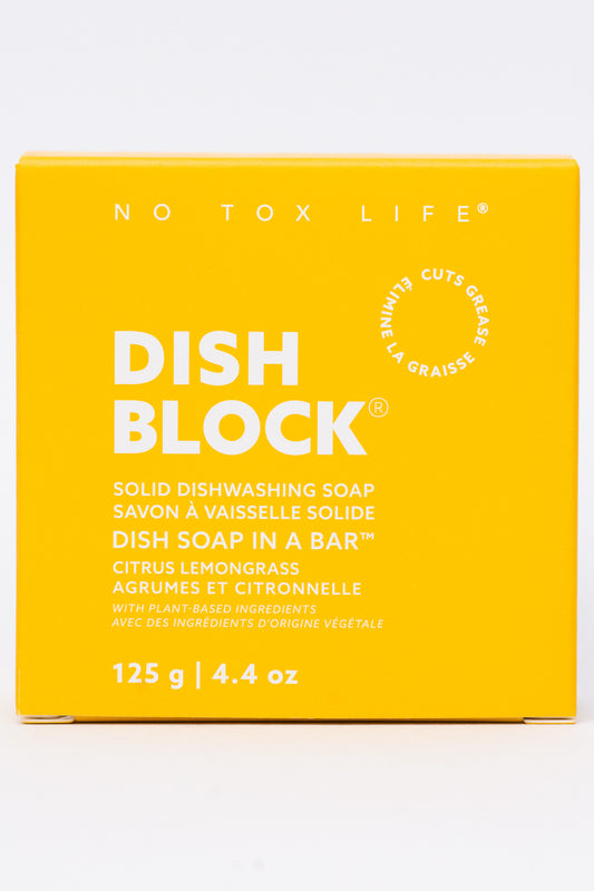 DISH BLOCK® solid dish soap - 4.4 oz (125g) bar - Citrus Lemongrass