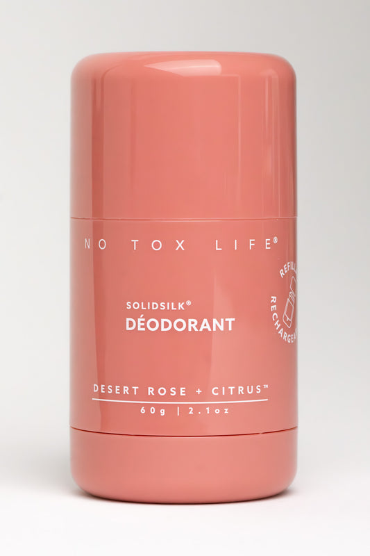 SOLIDSILK® Refillable Deodorant (Desert Rose + Citrus) - Extra Strength - No Tox Life®