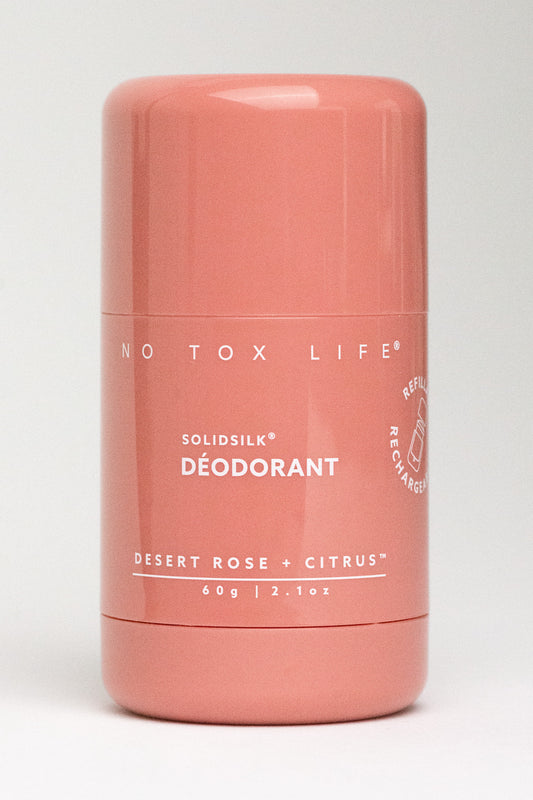 SOLIDSILK® Deodorant (Desert Rose + Citrus) - Extra Strength - Refillable