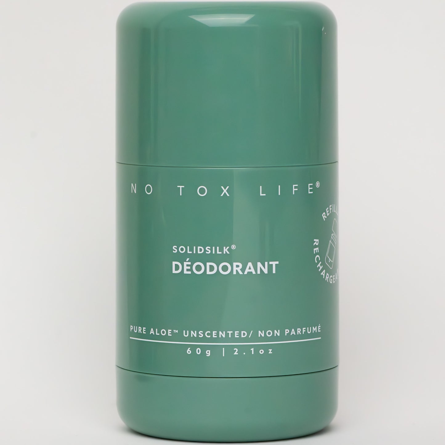 SOLIDSILK® Refillable Deodorant (Pure Aloe Fragrance-Free) - Extra Strength - No Tox Life®