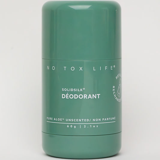 SOLIDSILK® Refillable Deodorant (Pure Aloe Fragrance-Free) - Extra Strength - No Tox Life®