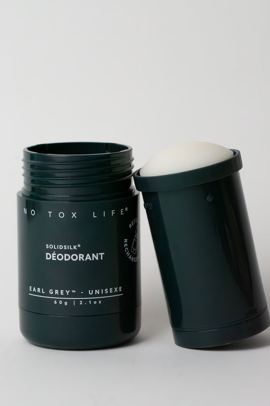 SOLIDSILK® Refillable Deodorant (Earl Grey) - Extra Strength - No Tox Life® - NO TOX LIFE