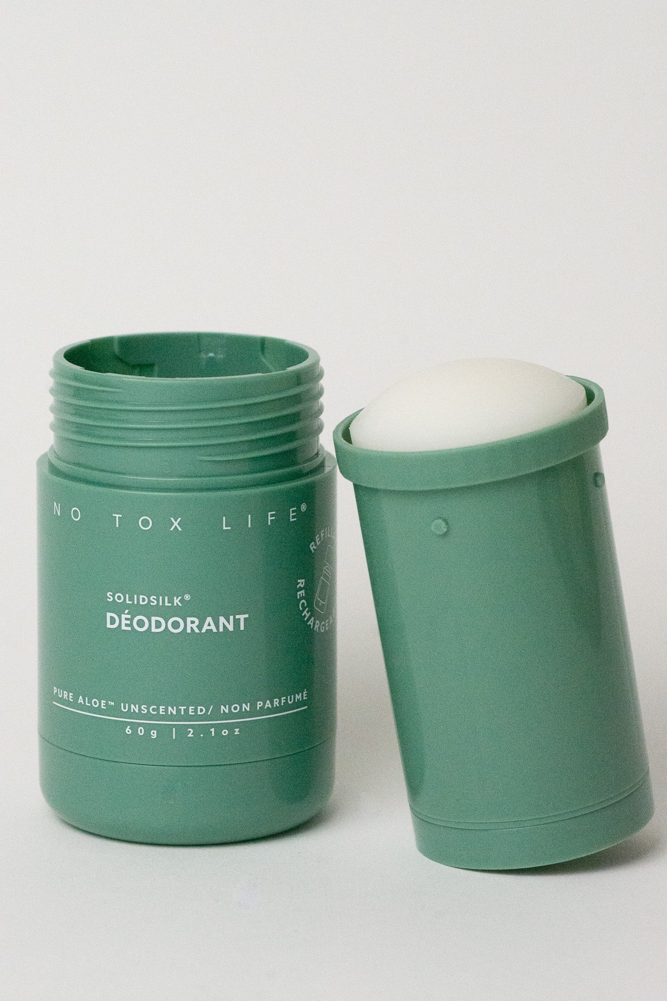 SOLIDSILK® Deodorant (Pure Aloe Fragrance-Free) - Extra Strength - Refillable