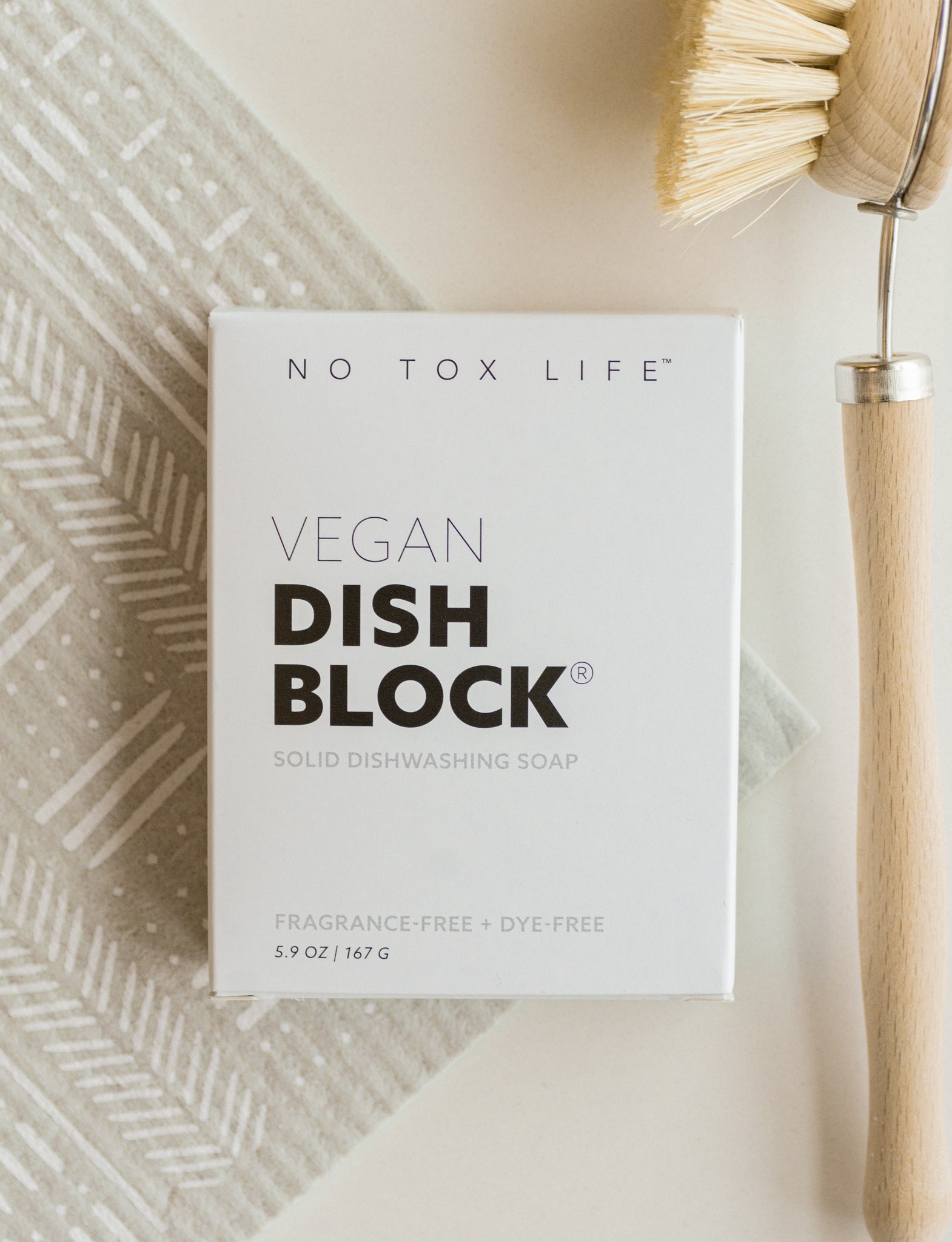 DISH BLOCK® solid dish soap - 6 oz (170g) bars - Pack of 4 - No Tox Life® - NO TOX LIFE